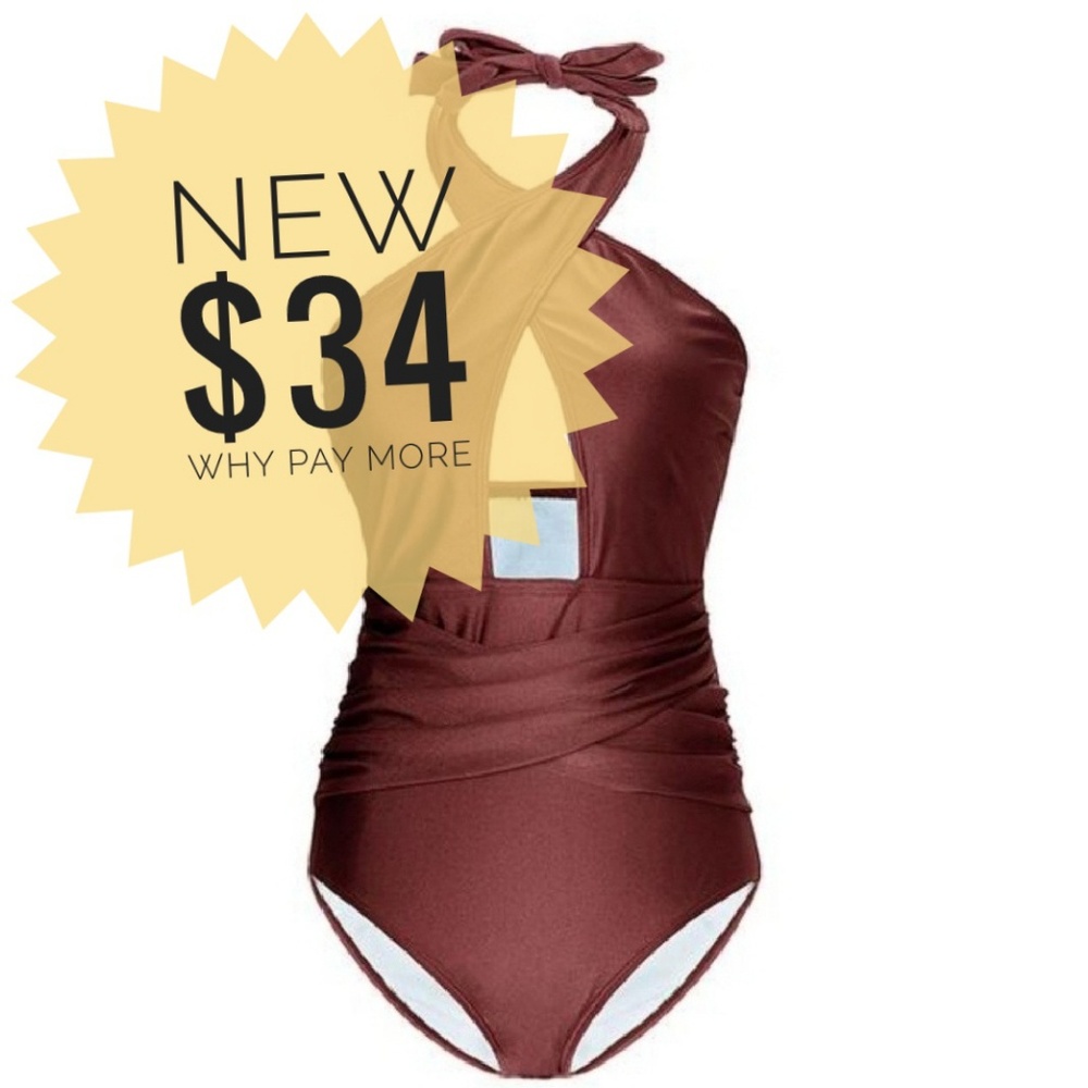 🆕️Women's Front Criss Cross 1 Piece Swimsuit
